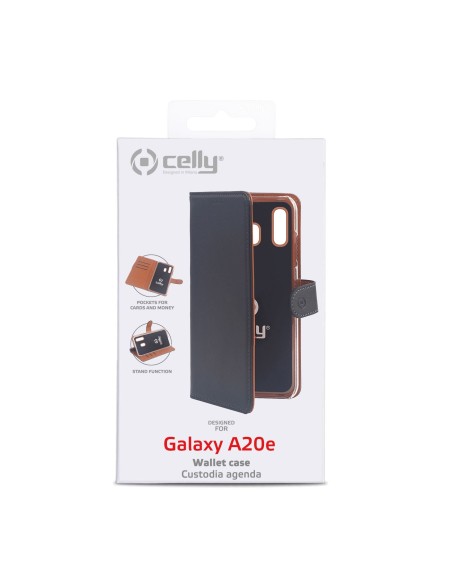Celly WALLY832 custodia per cellulare 14,7 cm (5.8") Custodia a libro Nero