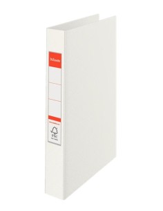 Esselte Standard Ring Binders , PP White 2 x 25 mm raccoglitore ad anelli A4 Bianco