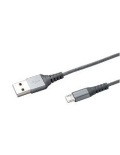 Celly USBMICRONYLSV cavo USB USB 2.0 1 m USB A Micro-USB A Argento