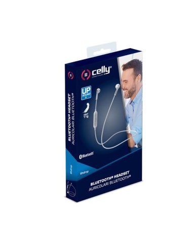 Celly BhDrop Auricolare Wireless Passanuca Musica e Chiamate Micro-USB Bluetooth Bianco