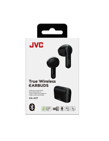JVC HA-A3T Auricolare True Wireless Stereo (TWS) In-ear Musica e Chiamate Bluetooth Nero