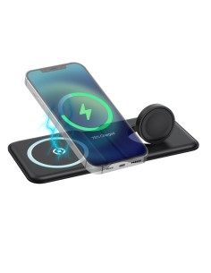 Celly MAGFOLD2IN1 Smartphone, Orologio intelligente Nero USB Carica wireless Interno