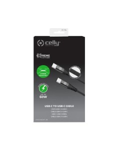 Celly USBCUSBCNYLBK cavo USB 1 m USB C Nero 2