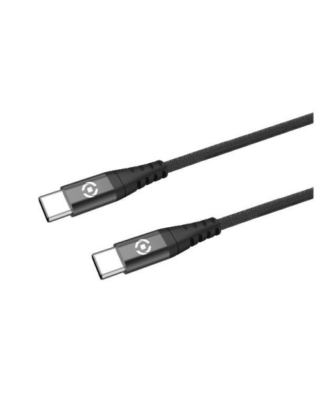 Celly USBCUSBCNYLBK cavo USB 1 m USB C Nero