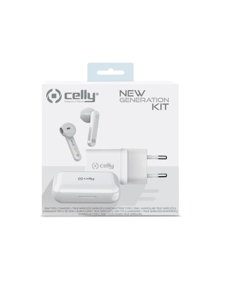 Celly Newgenkitpro20 Wireless In-ear Bianco