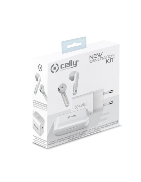 Celly Newgenkitpro20 Wireless In-ear Bianco