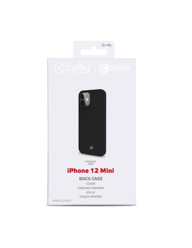 Celly Cromo custodia per cellulare 13,7 cm (5.4") Cover Nero