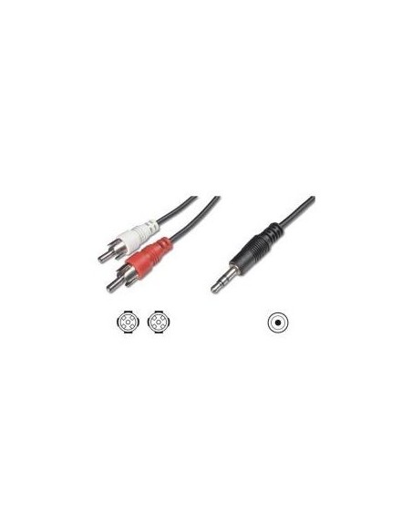Nilox NX090703102 cavo audio 3 m 3.5mm 2 x RCA + 3.5mm Nero