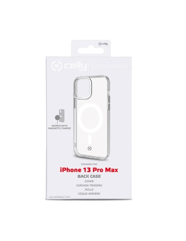Celly GELSKINMAG iPhone 13 Pro Max custodia per cellulare 17 cm (6.7") Cover Trasparente, Bianco