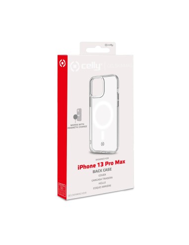 Celly GELSKINMAG iPhone 13 Pro Max custodia per cellulare 17 cm (6.7") Cover Trasparente, Bianco