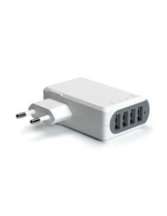 Celly TC4USB5A Caricabatterie per dispositivi mobili Universale Bianco AC Interno