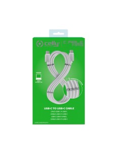 Celly USBCUSBCMAGWH cavo USB USB 3.2 Gen 1 (3.1 Gen 1) 1 m USB C Bianco 2