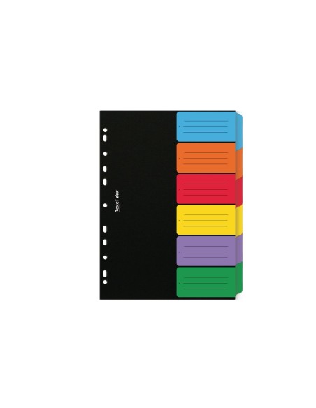Rexel D26606 intercalare Cartella a soffietto espandibile Nero, Verde