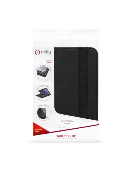 Celly Unitab 25,4 cm (10") Custodia a libro Nero