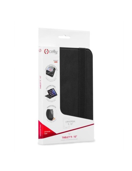 Celly Unitab 25,4 cm (10") Custodia a libro Nero