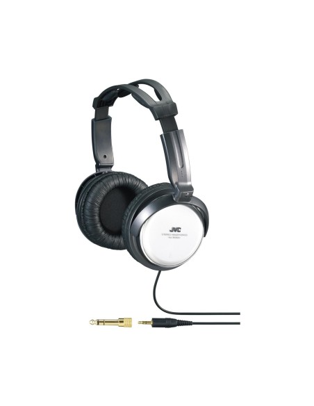 JVC HA-RX500-E Cuffie Cablato A Padiglione MUSICA Nero, Bianco