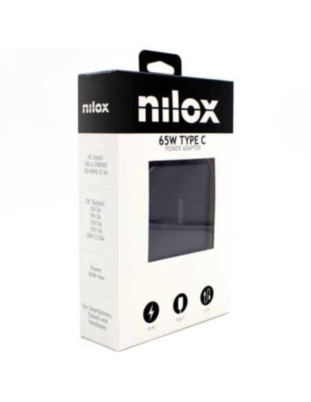 Nilox NXCARUSBC65 adattatore e invertitore Universale 65 W Nero