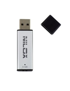 Nilox U2NIL8BL002 unità flash USB 8 GB USB tipo A 2.0 Argento