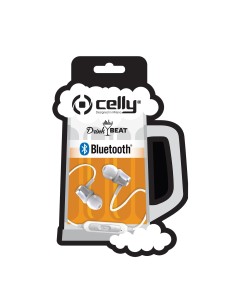Celly DRINKBHBEERWH cuffia e auricolare Wireless In-ear Musica e Chiamate Bluetooth Bianco