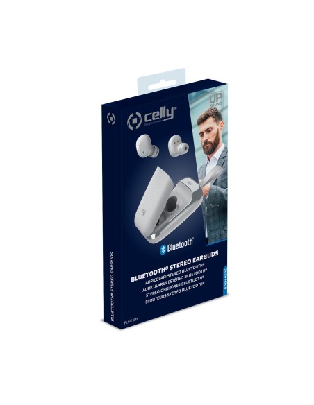 Celly Flip1 Auricolare Wireless In-ear Musica e Chiamate Bluetooth Bianco