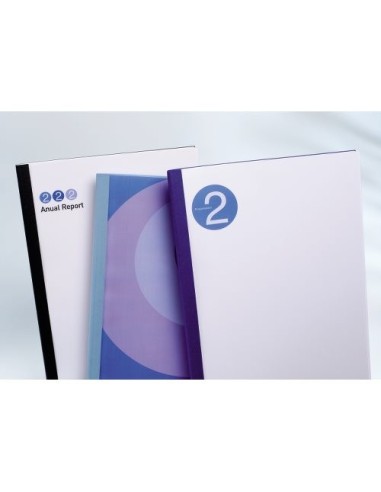 GBC Copertine rilegatura termica LeatherGrain 1,5mm blu royal