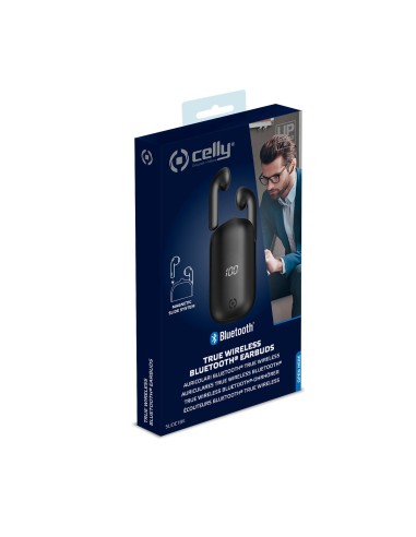 Celly Slide1 Auricolare Wireless In-ear Musica e Chiamate Bluetooth Nero