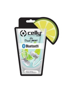 Celly DRINKBHMOJITOWH cuffia e auricolare In-ear Musica e Chiamate Bluetooth Bianco