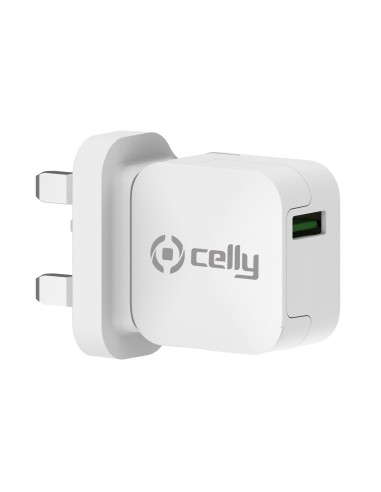 Celly TCUSBTURBOUK Caricabatterie per dispositivi mobili Fotocamera, Comandi di gaming, Cuffie, Telefono cellulare, Power bank,