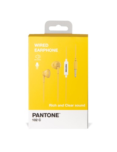 Celly PT-WDE001Y cuffia e auricolare Cuffie Cablato In-ear Musica e Chiamate Giallo