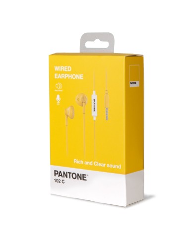 Celly PT-WDE001Y cuffia e auricolare Cuffie Cablato In-ear Musica e Chiamate Giallo