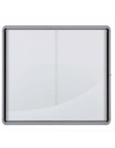 Nobo Bacheca per interni-fondo magnetico 18xA4 anta scorrevole