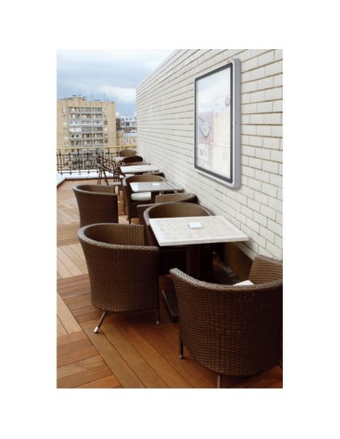 Nobo Bacheca per esterni -fondo magnetico 4xA4