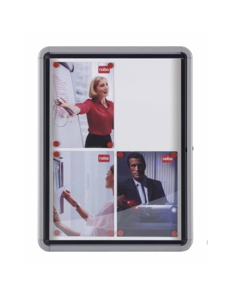 Nobo Bacheca per esterni-fondo magnetico 9xA4