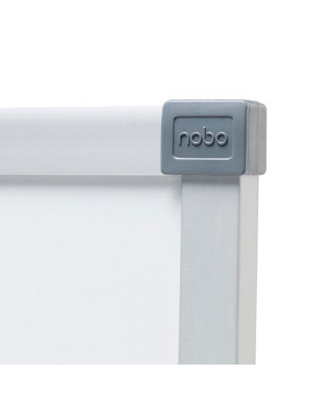 Nobo Lavagna bianca magnetica in acciaio Basic 1500x1000 con bordo basico