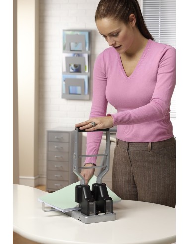 Rexel HD2150 Perforatore a 2 Fori per Grandi Volumi - Argento Nero