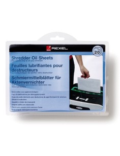 Rexel Fogli lubrificanti per distruggidocumenti (20)