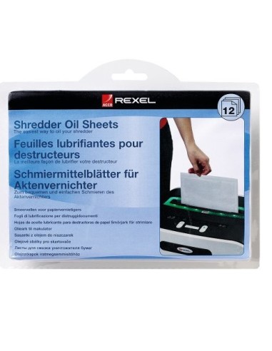 Rexel Fogli lubrificanti per distruggidocumenti (20)