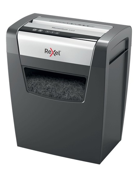 Rexel Momentum X410 distruggi documenti Taglio a particelle Nero, Grigio