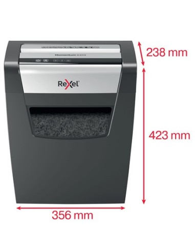 Rexel Momentum X410 distruggi documenti Taglio a particelle Nero, Grigio