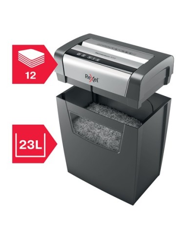 Rexel Momentum X312 distruggi documenti Taglio a particelle Nero, Grigio