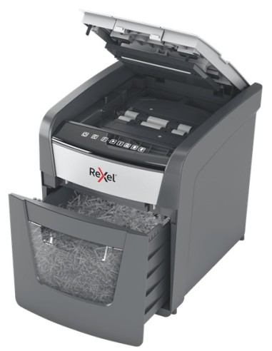 Rexel Optimum AutoFeed+ 50X distruggi documenti Triturazione incrociata 55 dB 22 cm Nero, Grigio
