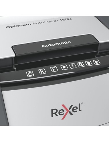 Rexel AutoFeed+ 150M distruggi documenti Taglio a frammenti 55 dB 22 cm Nero, Grigio