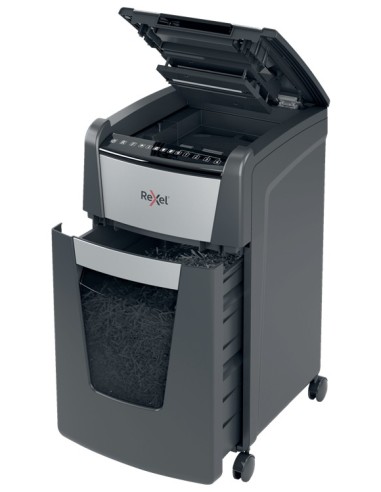 Rexel AutoFeed+ 300X distruggi documenti Triturazione incrociata 55 dB 23 cm Nero, Grigio