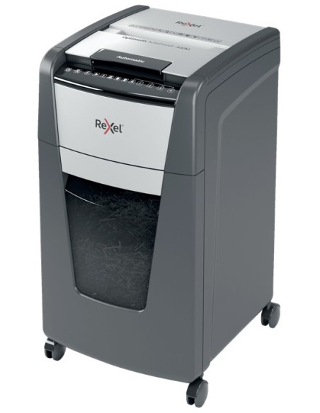 Rexel AutoFeed+ 300M distruggi documenti Taglio a frammenti 55 dB 23 cm Nero, Grigio