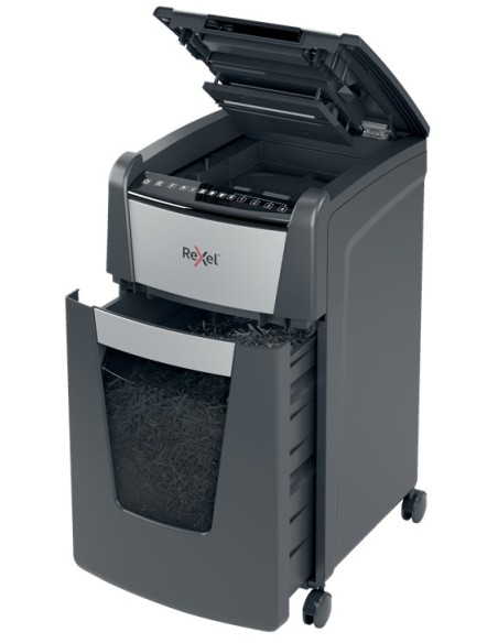 Rexel AutoFeed+ 300M distruggi documenti Taglio a frammenti 55 dB 23 cm Nero, Grigio