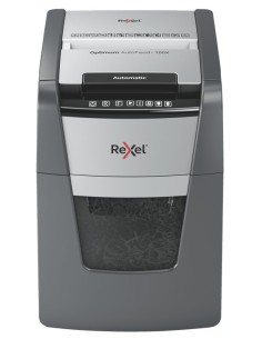 Rexel Optimum AutoFeed+ 100X distruggi documenti Triturazione incrociata 55 dB 22 cm Nero, Grigio