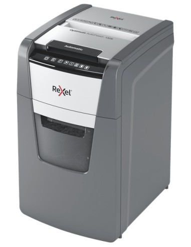 Rexel Optimum AutoFeed+ 130X distruggi documenti Triturazione incrociata 55 dB 22 cm Nero, Argento