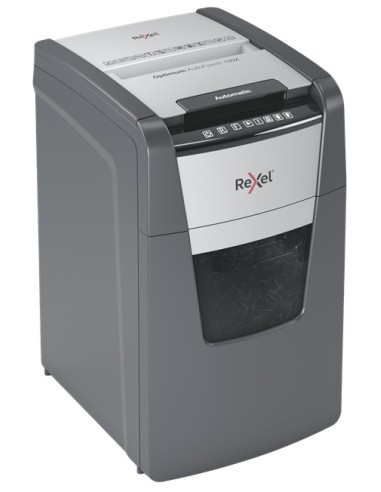 Rexel Optimum AutoFeed+ 130X distruggi documenti Triturazione incrociata 55 dB 22 cm Nero, Argento