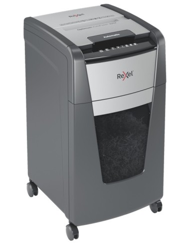 Rexel Optimum AutoFeed+ 225X distruggi documenti Triturazione incrociata 55 dB 23 cm Nero, Grigio