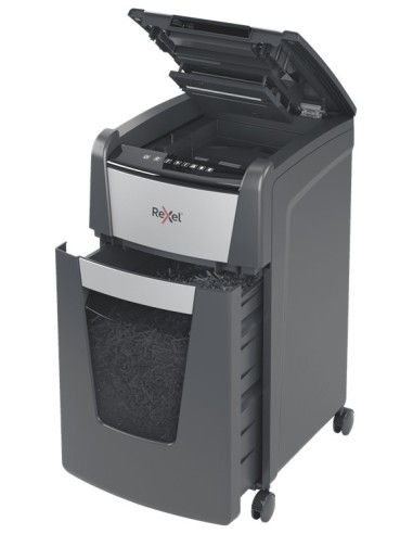 Rexel Optimum AutoFeed+ 225X distruggi documenti Triturazione incrociata 55 dB 23 cm Nero, Grigio